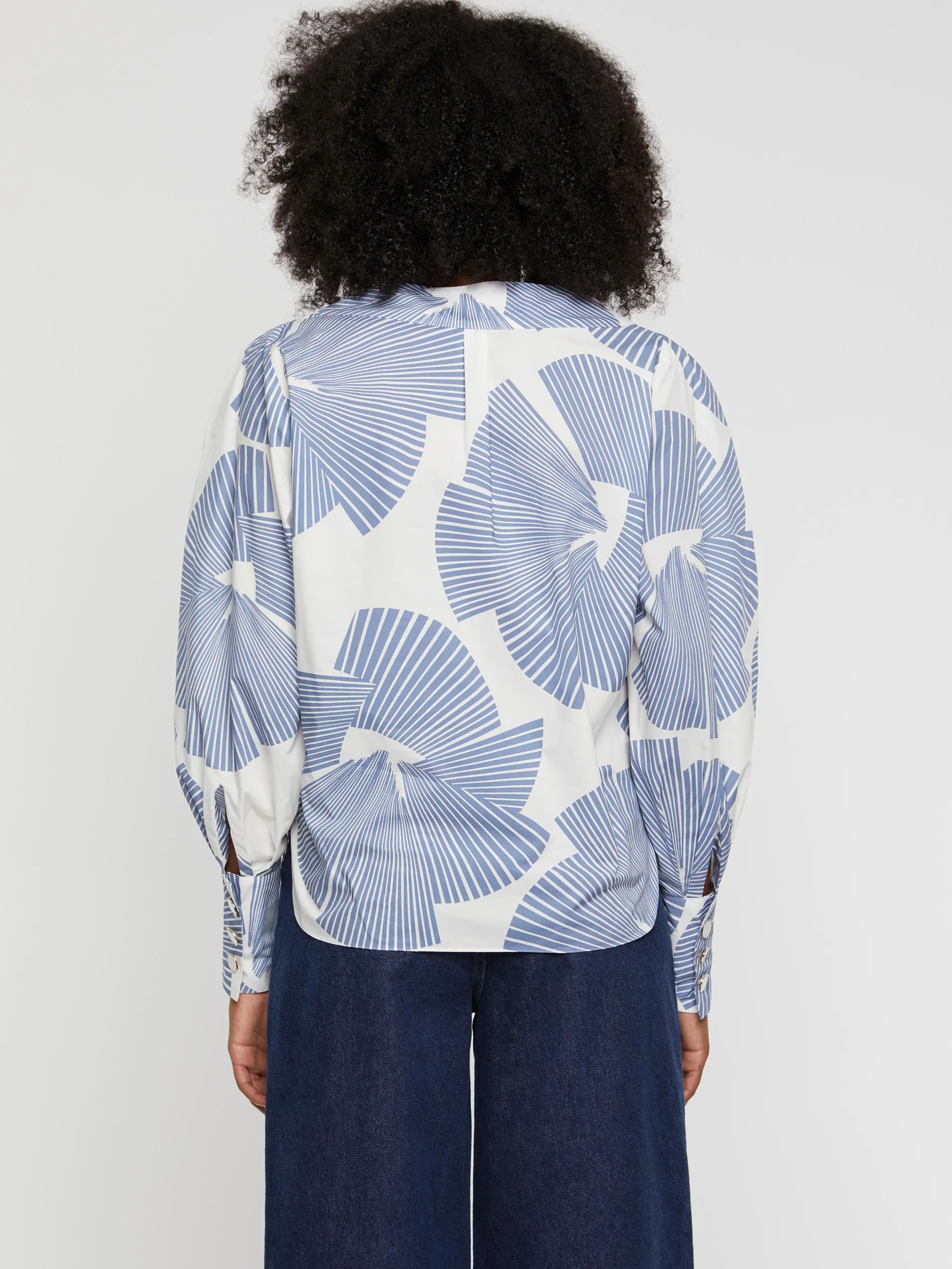 Paule Ka Blouse A Fleurs En Popeline De Coton<Femme Tops