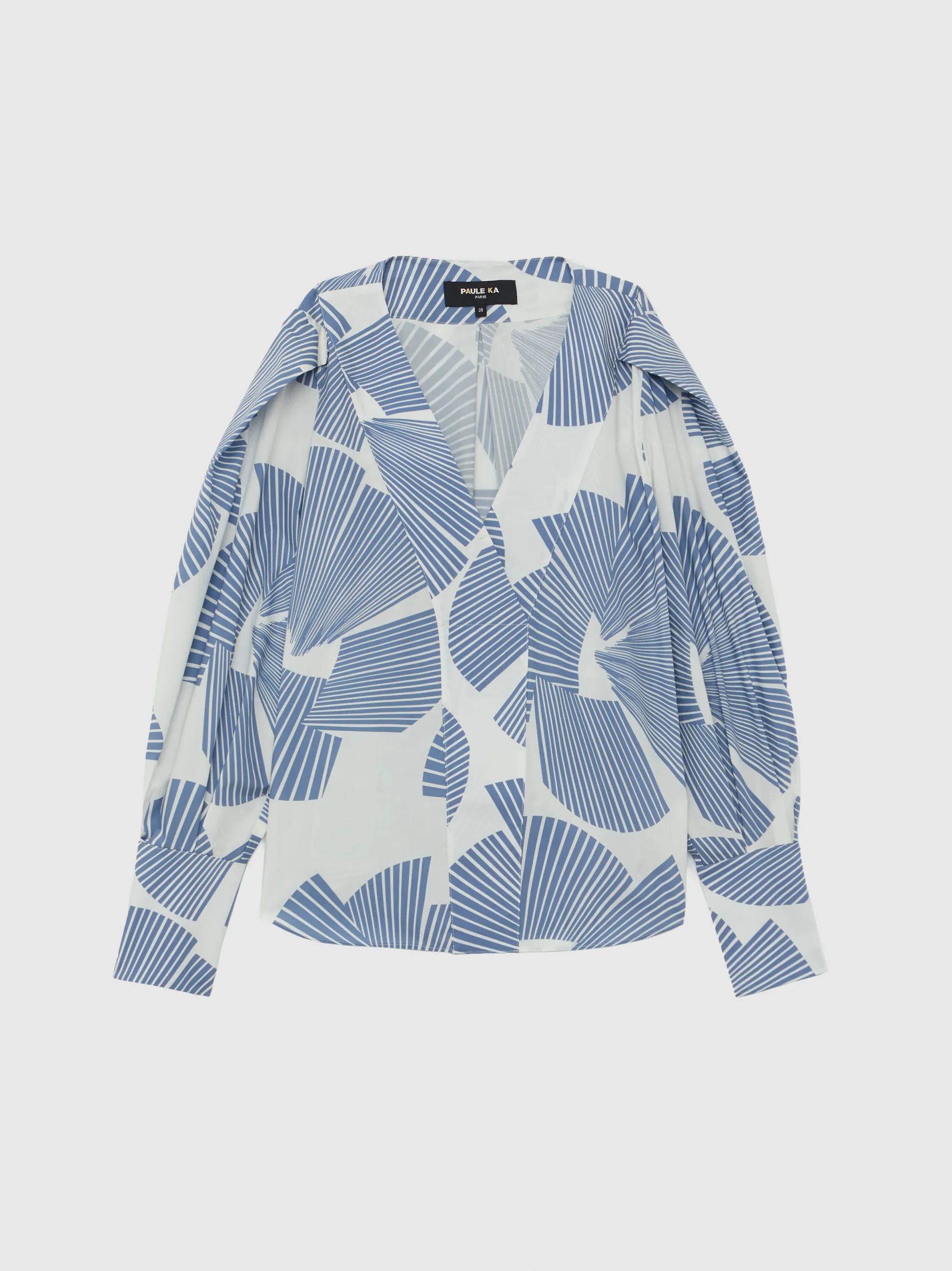 Paule Ka Blouse A Fleurs En Popeline De Coton<Femme Tops