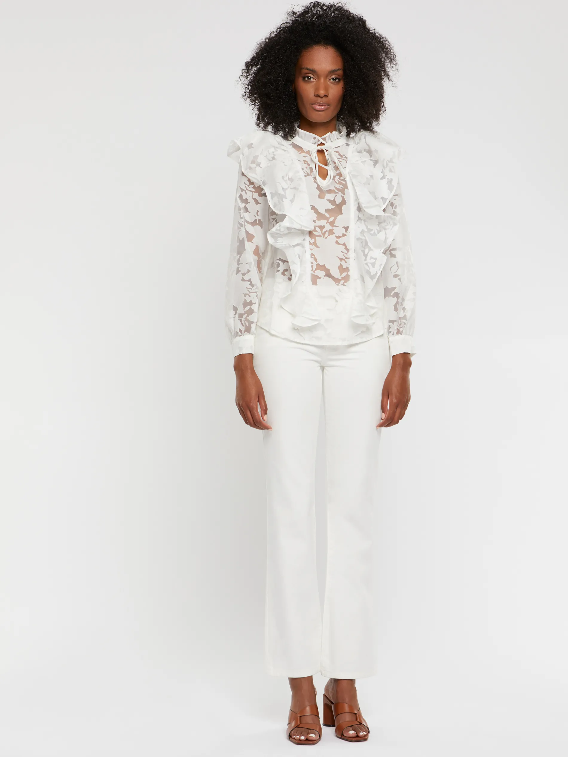 Paule Ka Blouse A Volants En Organza<Femme Tops