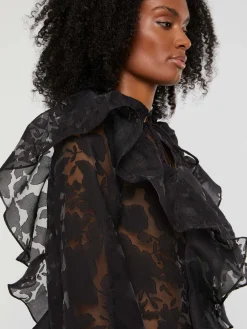 Paule Ka Blouse A Volants En Organza<Femme Tops