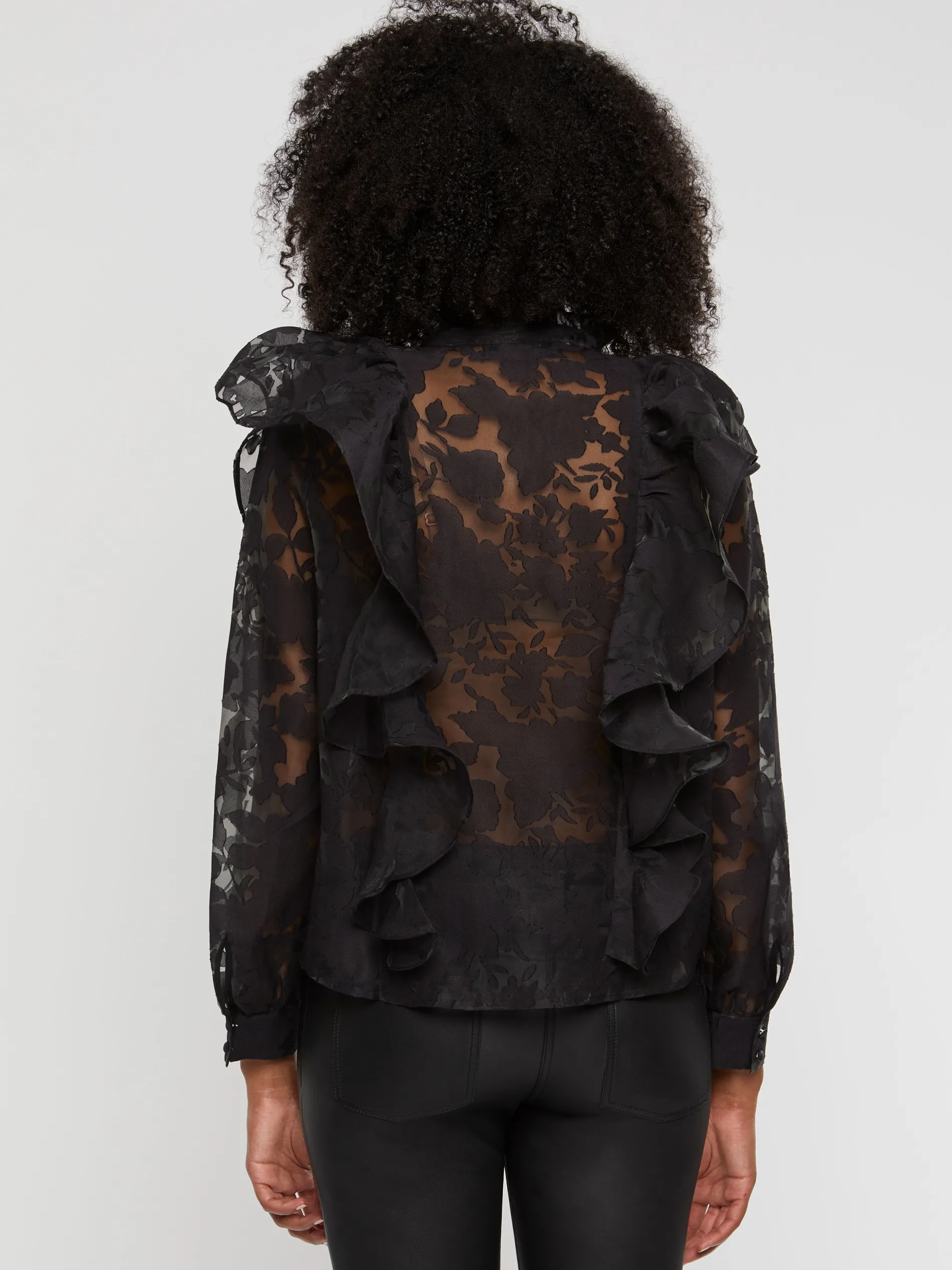 Paule Ka Blouse A Volants En Organza<Femme Tops