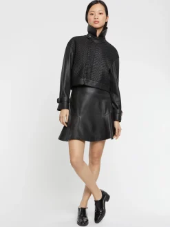 Paule Ka Blouson En Cuir Tresse<Femme Vestes