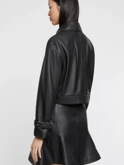 Paule Ka Blouson En Cuir Tresse<Femme Vestes