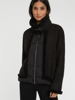 Paule Ka Blouson En Peau Lainee<Femme Manteaux