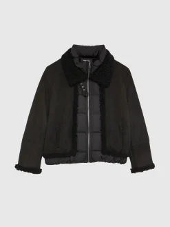 Paule Ka Blouson En Peau Lainee<Femme Manteaux