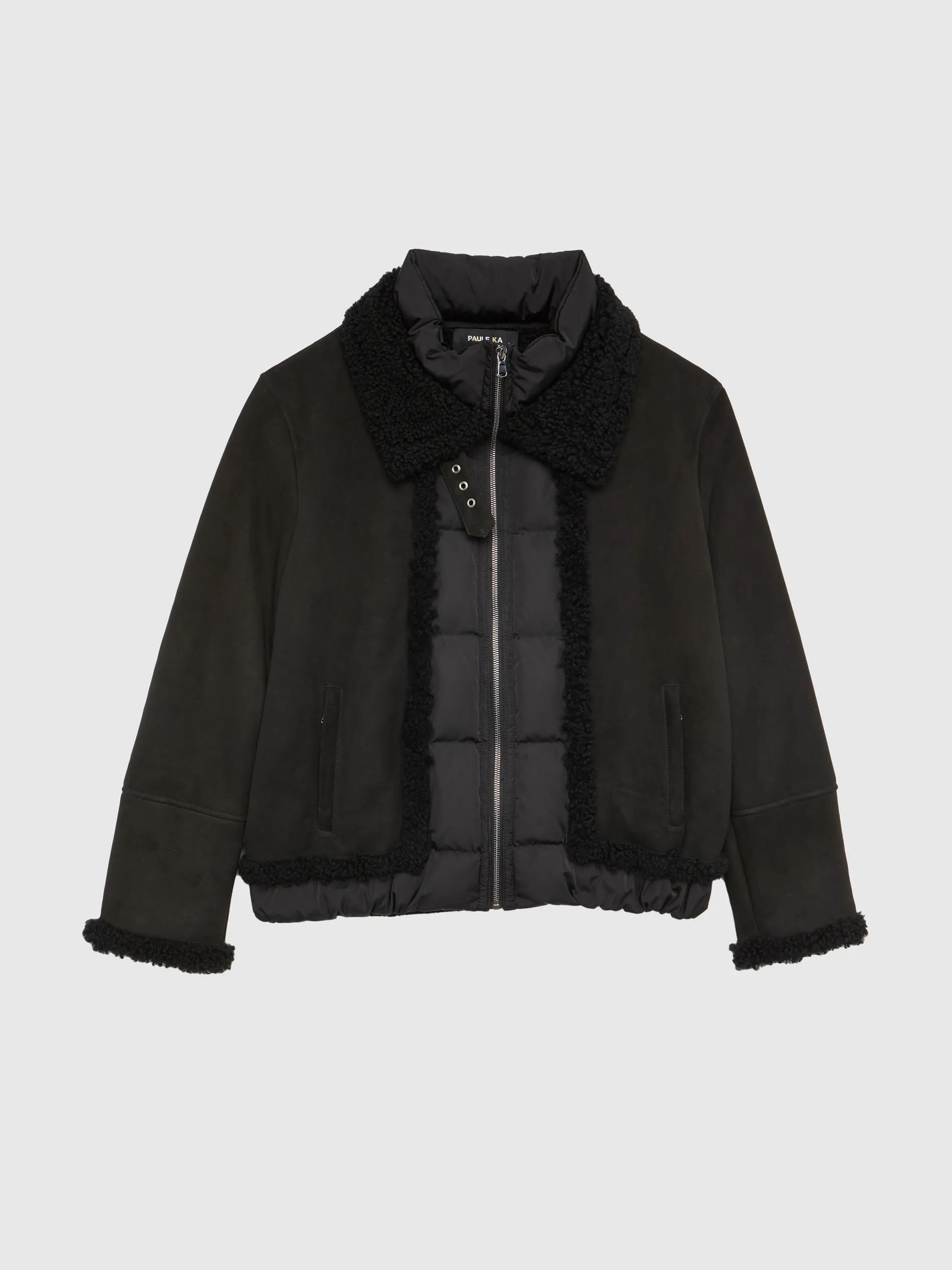 Paule Ka Blouson En Peau Lainee<Femme Manteaux