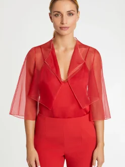 Paule Ka Bolero En Organza De Soie<Femme Vestes