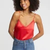 Paule Ka Caraco En Satin De Soie Et Dentelle<Femme Tops