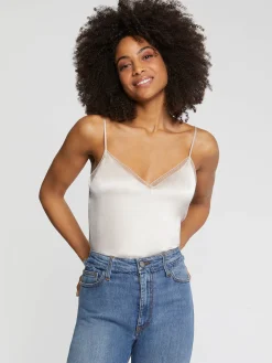 Paule Ka Caraco En Satin De Soie Et Dentelle<Femme Tops