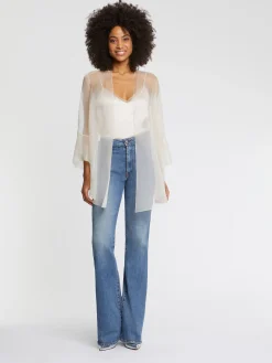 Paule Ka Caraco En Satin De Soie Et Dentelle<Femme Tops