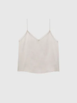 Paule Ka Caraco En Satin De Soie Et Dentelle<Femme Tops