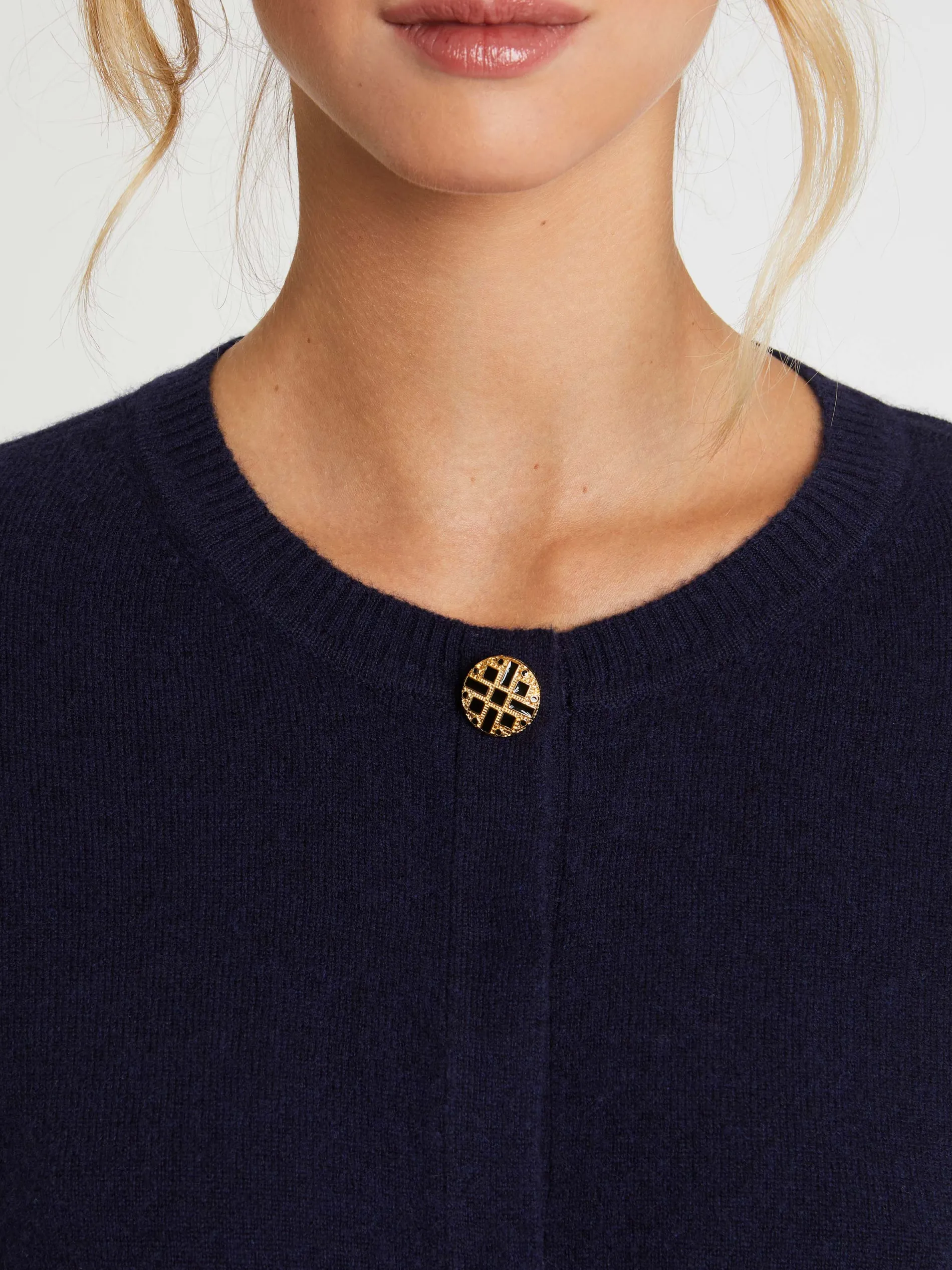 Paule Ka Cardigan A Bouton Bijou En Cachemire<Femme Pulls Et Cardigans