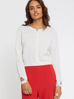 Paule Ka Cardigan A Bouton Bijou En Cachemire<Femme Pulls Et Cardigans