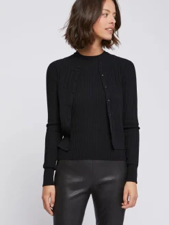 Paule Ka Cardigan Cotele En Laine Merinos<Femme Pulls Et Cardigans