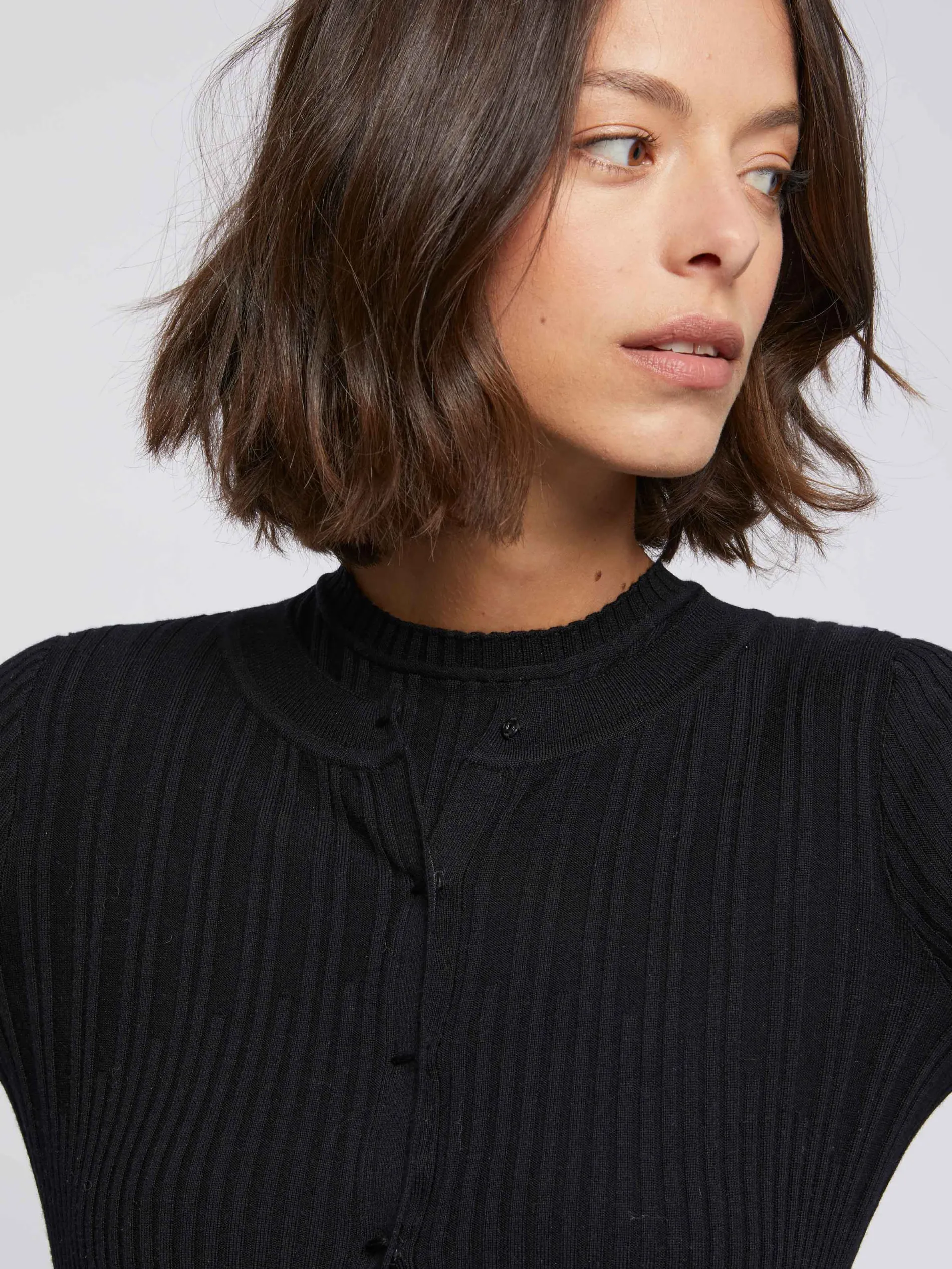 Paule Ka Cardigan Cotele En Laine Merinos<Femme Pulls Et Cardigans