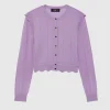 Paule Ka Cardigan Court A Festons En Laine Et Lurex<Femme Pulls Et Cardigans
