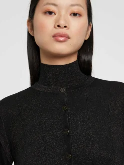 Paule Ka Cardigan Court A Festons En Laine Et Lurex<Femme Pulls Et Cardigans