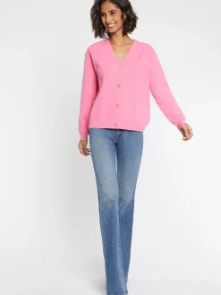 Paule Ka Cardigan Double Face A Boutons Bijou<Femme Pulls Et Cardigans