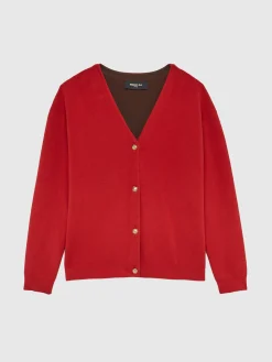 Paule Ka Cardigan Double Face A Boutons Bijou<Femme Pulls Et Cardigans