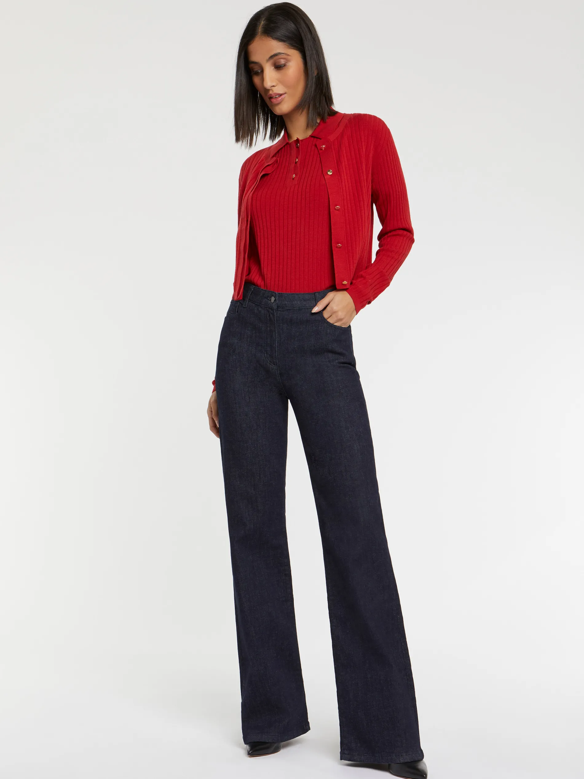 Paule Ka Cardigan En Laine En Maille Cotelee<Femme Pulls Et Cardigans