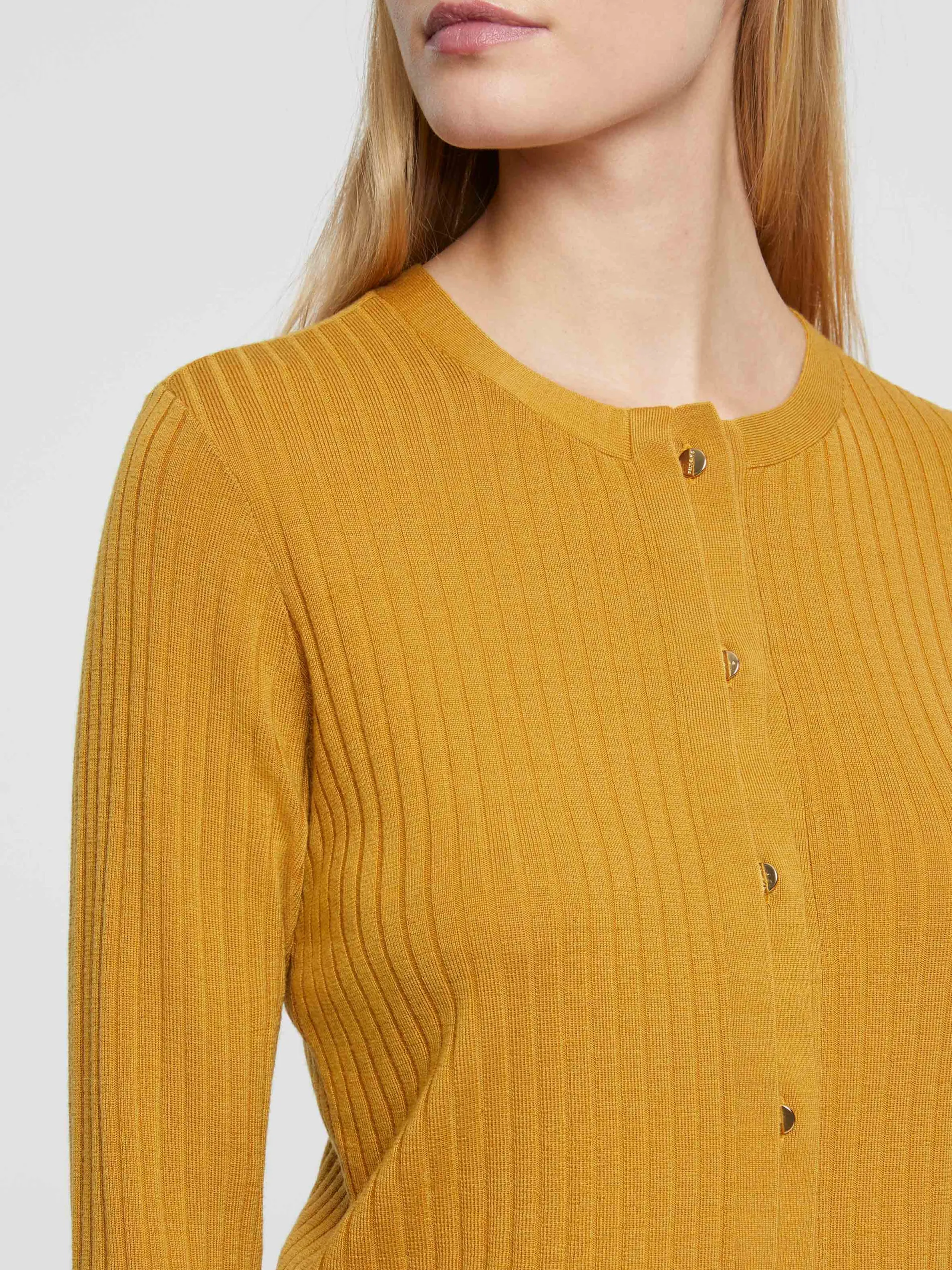 Paule Ka Cardigan En Laine En Maille Cotelee<Femme Pulls Et Cardigans