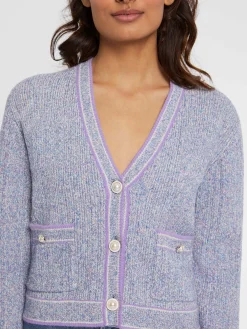 Paule Ka Cardigan En Maille Moulinee, Boutons Perle<Femme Pulls Et Cardigans