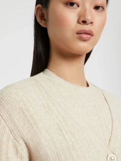 Paule Ka Cardigan En Maille Moulinee, Boutons Perle<Femme Pulls Et Cardigans