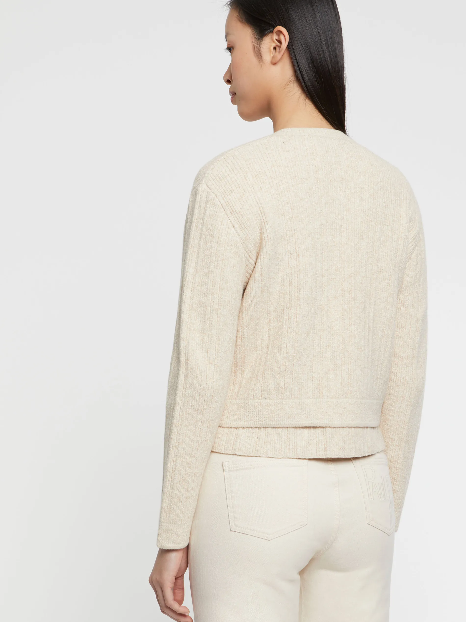 Paule Ka Cardigan En Maille Moulinee, Boutons Perle<Femme Pulls Et Cardigans