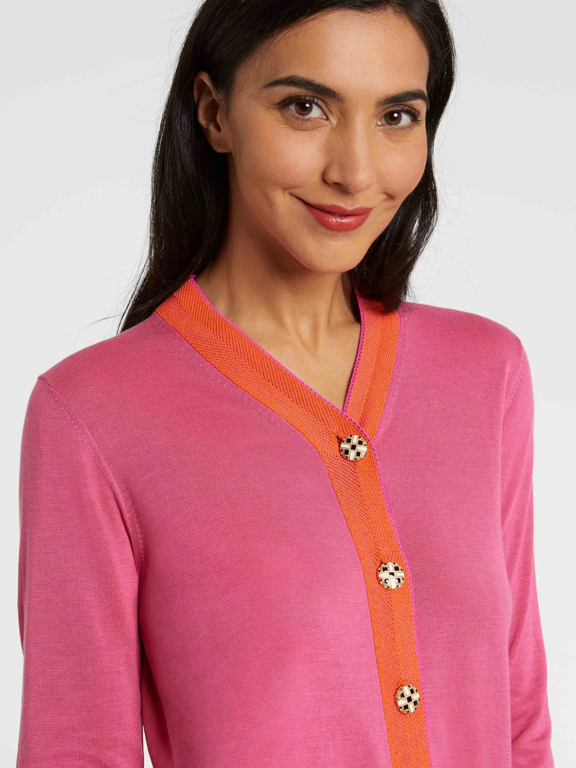 Paule Ka Cardigan En Soie A Boutons Bijou<Femme Pulls Et Cardigans