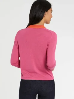 Paule Ka Cardigan En Soie A Boutons Bijou<Femme Pulls Et Cardigans