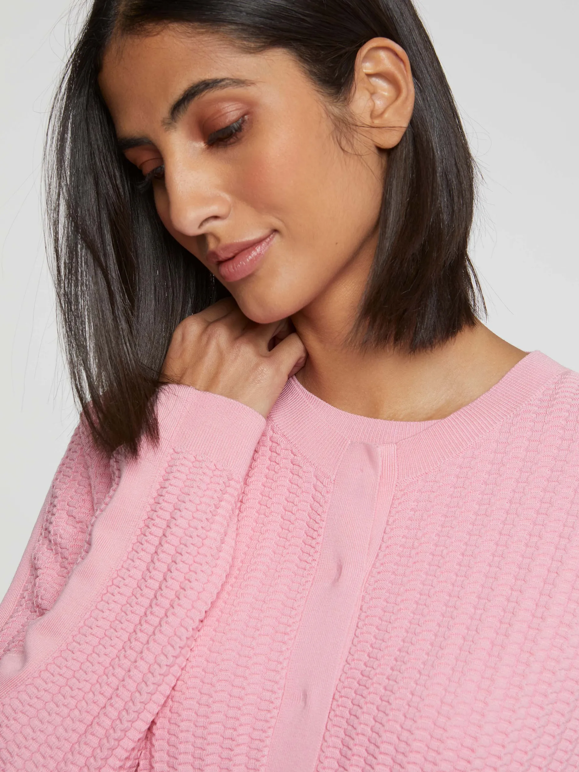 Paule Ka Cardigan En Soie A Points Fantaisie<Femme Pulls Et Cardigans