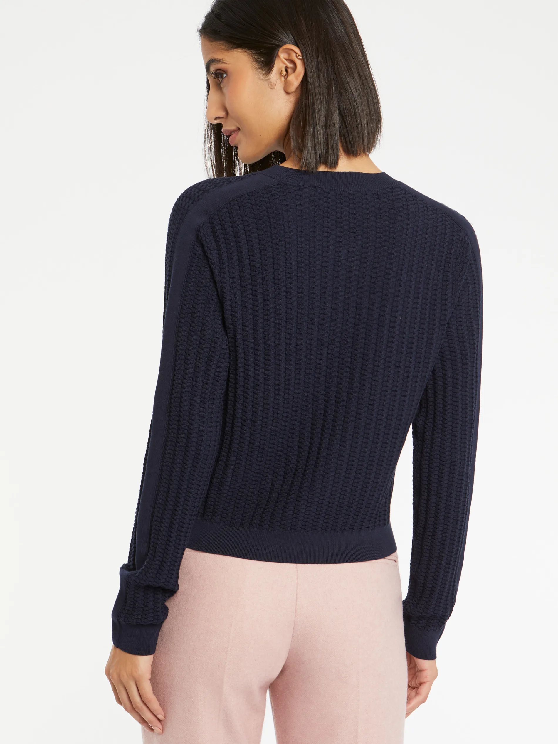 Paule Ka Cardigan En Soie A Points Fantaisie<Femme Pulls Et Cardigans