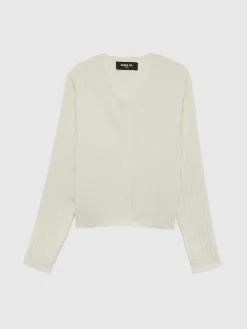 Paule Ka Cardigan En Soie A Points Fantaisie<Femme Pulls Et Cardigans