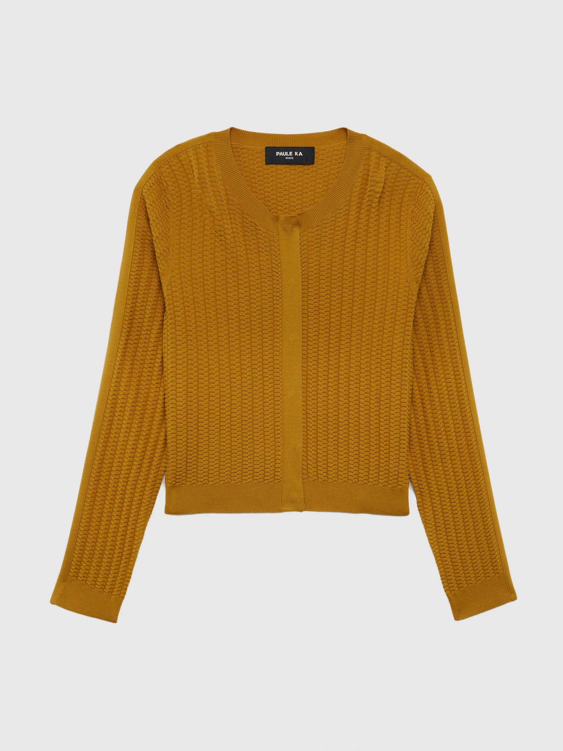 Paule Ka Cardigan En Soie A Points Fantaisie<Femme Pulls Et Cardigans