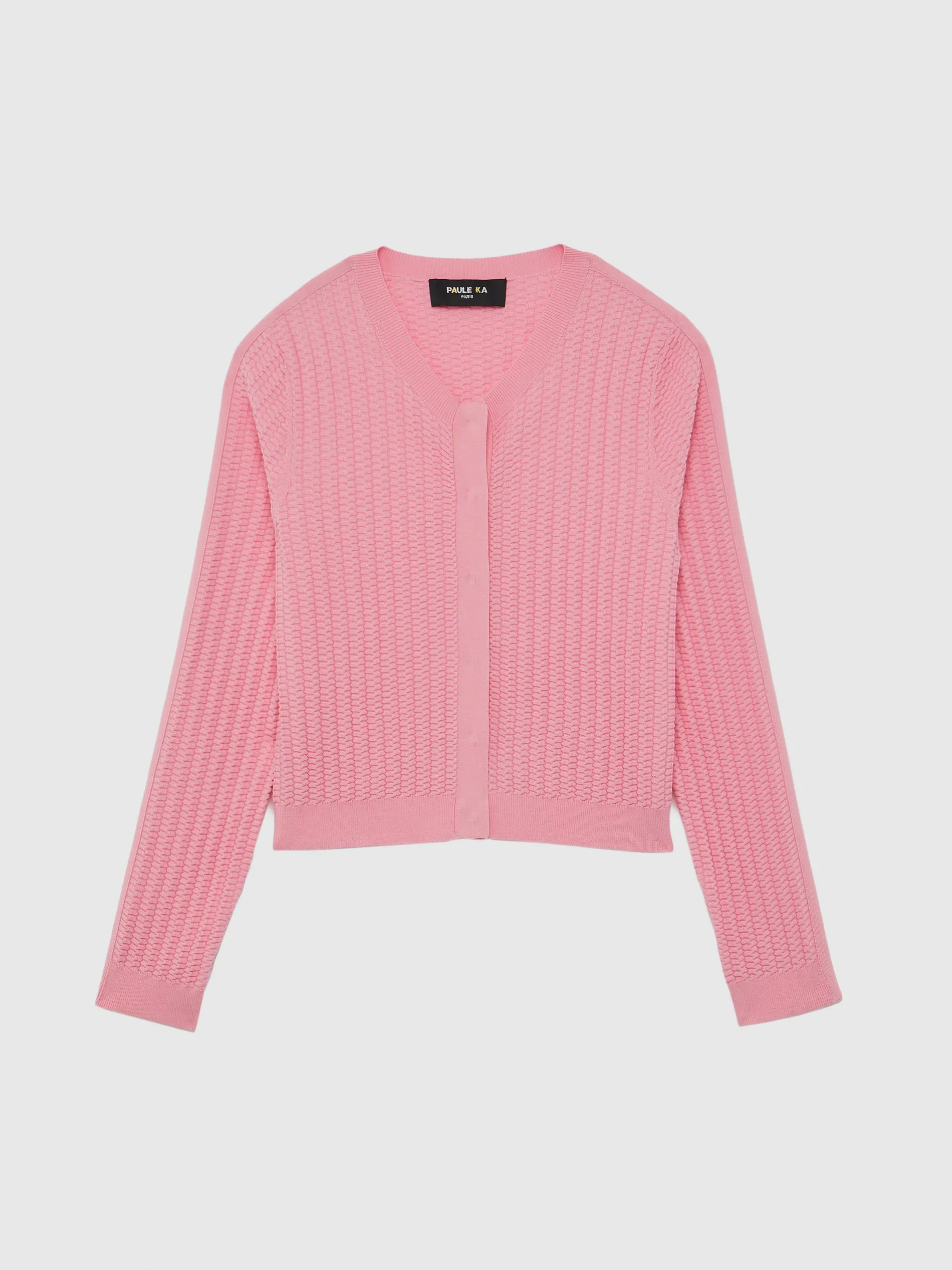 Paule Ka Cardigan En Soie A Points Fantaisie<Femme Pulls Et Cardigans