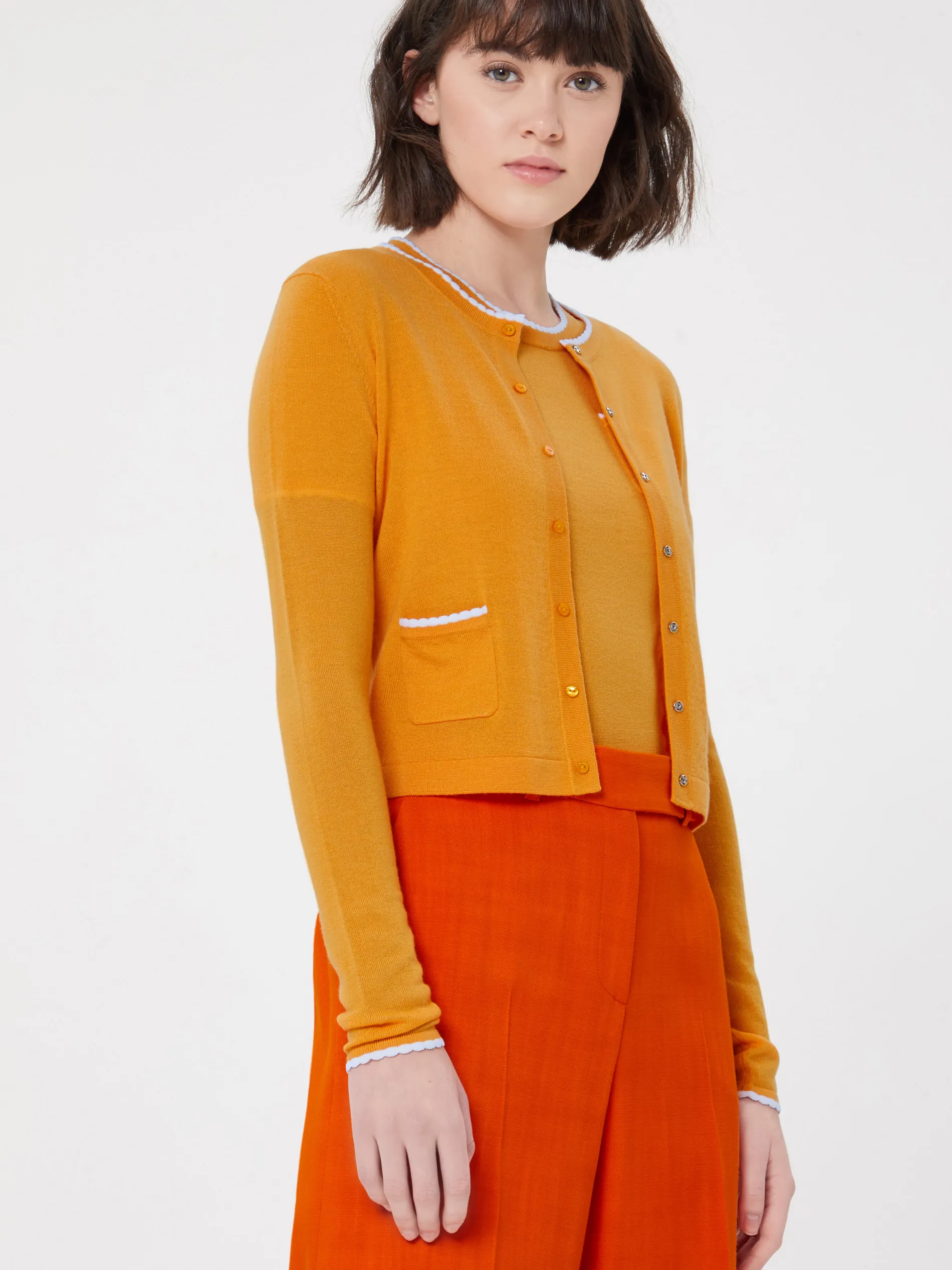 Paule Ka Cardigan Long En Merinos<Femme Pulls Et Cardigans