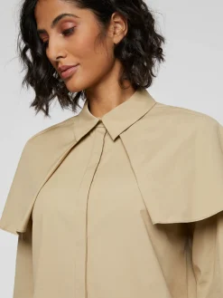 Paule Ka Chemise A Bavolets En Popeline De Coton<Femme Tops