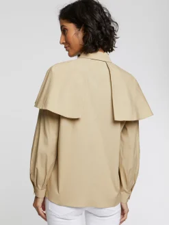 Paule Ka Chemise A Bavolets En Popeline De Coton<Femme Tops