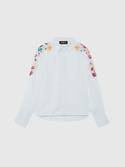 Paule Ka Chemise Brodee En Popeline De Coton<Femme Tops