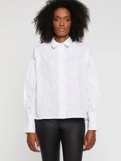 Paule Ka Chemise Brodee En Popeline De Coton<Femme Tops