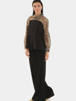 Paule Ka Chemise En Tulle Brode<Femme Tops