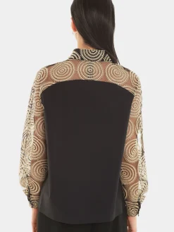Paule Ka Chemise En Tulle Brode<Femme Tops