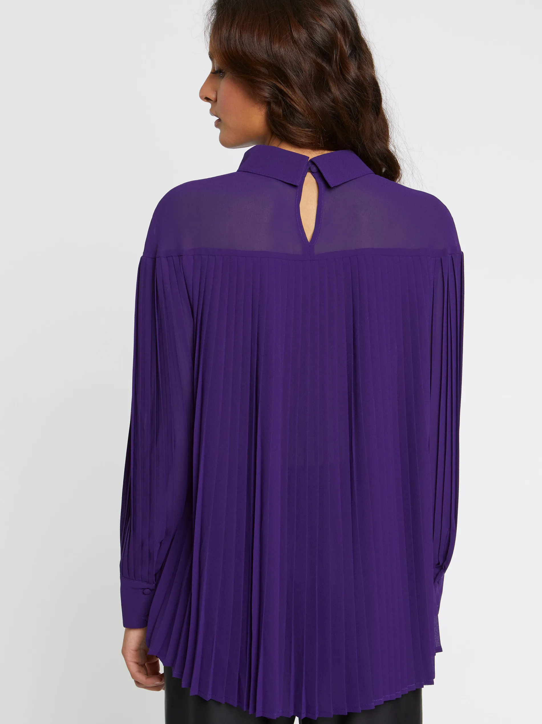 Paule Ka Chemise Plissee En Tissu Crepe<Femme Tops