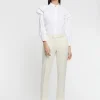 Paule Ka Chemisier A Manches Epaulees En Popeline De Coton<Femme Tops