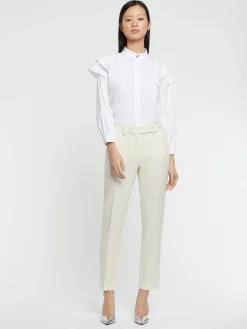 Paule Ka Chemisier A Manches Epaulees En Popeline De Coton<Femme Tops