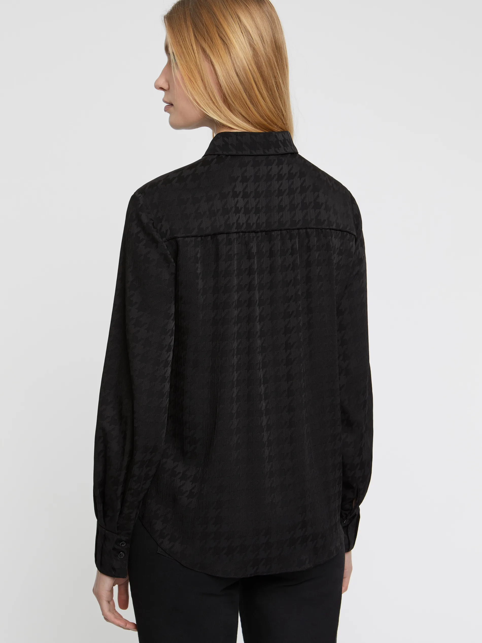 Paule Ka Chemisier En Jacquard Pied De Coq<Femme Tops