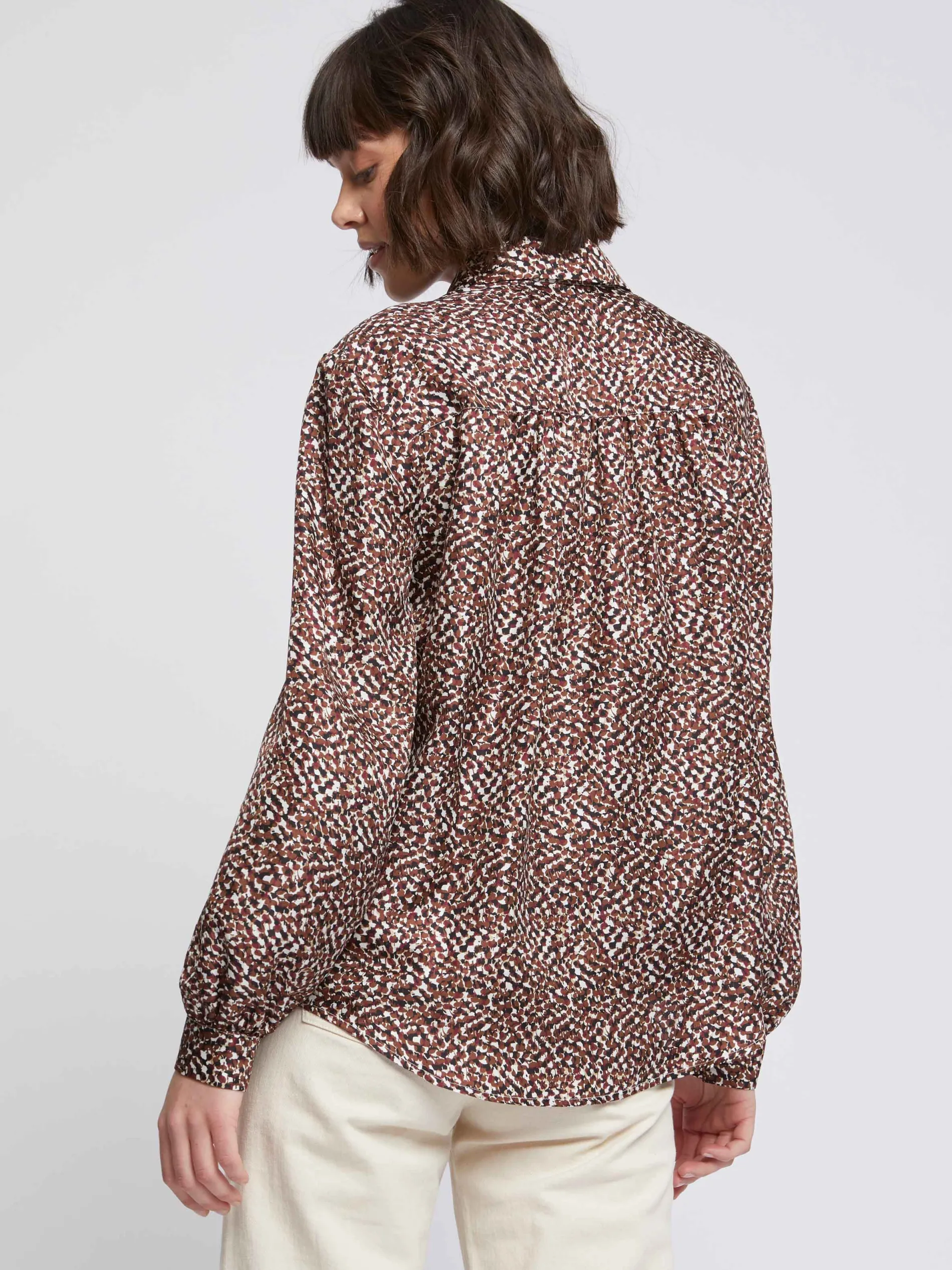 Paule Ka Chemisier En Soie Imprime Reptile<Femme Tops