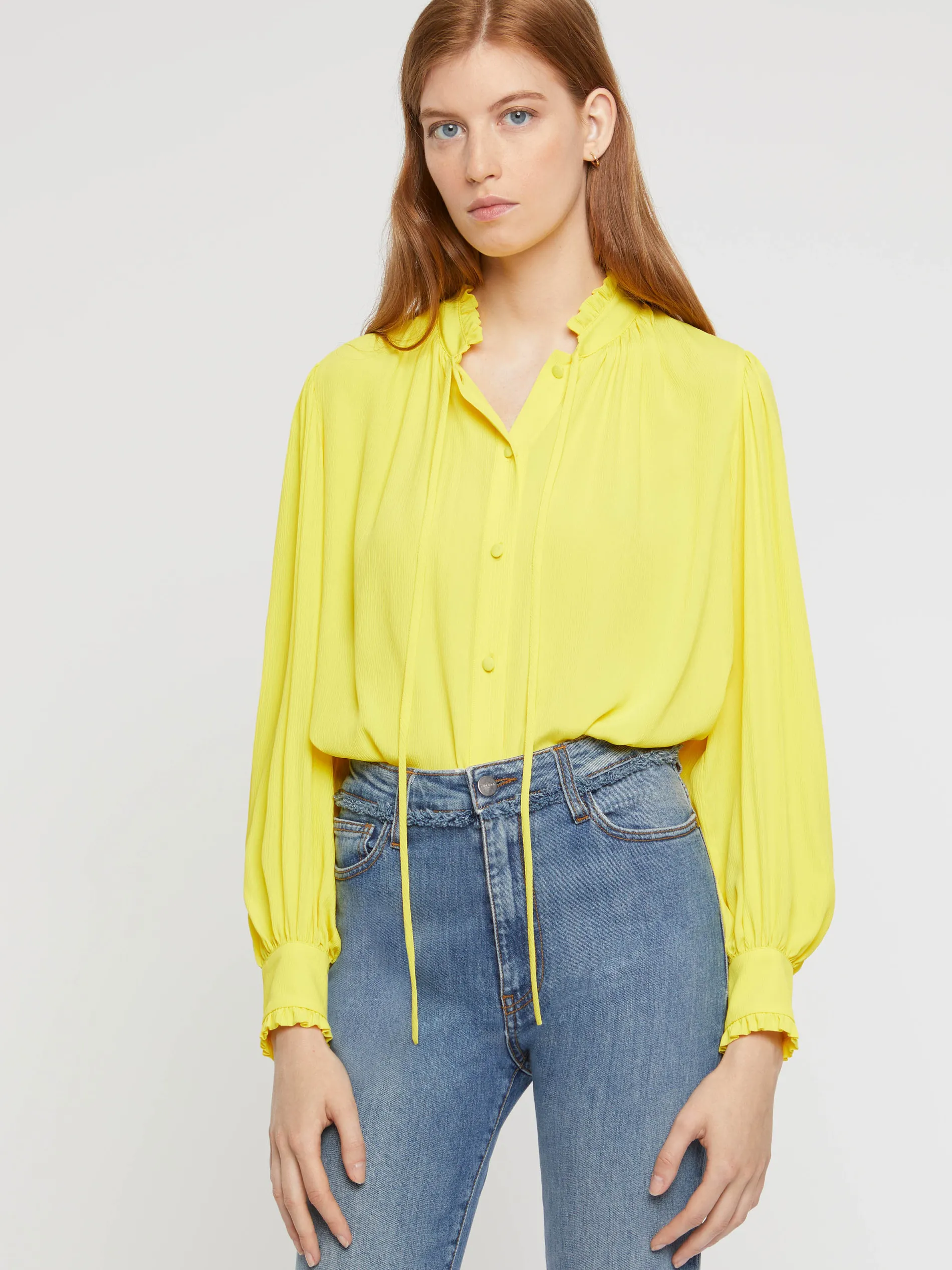 Paule Ka Chemisier Fluide En Crepon De Soie<Femme Tops