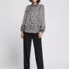 Paule Ka Chemisier Imprime Coups De Pinceau En Viscose<Femme Tops
