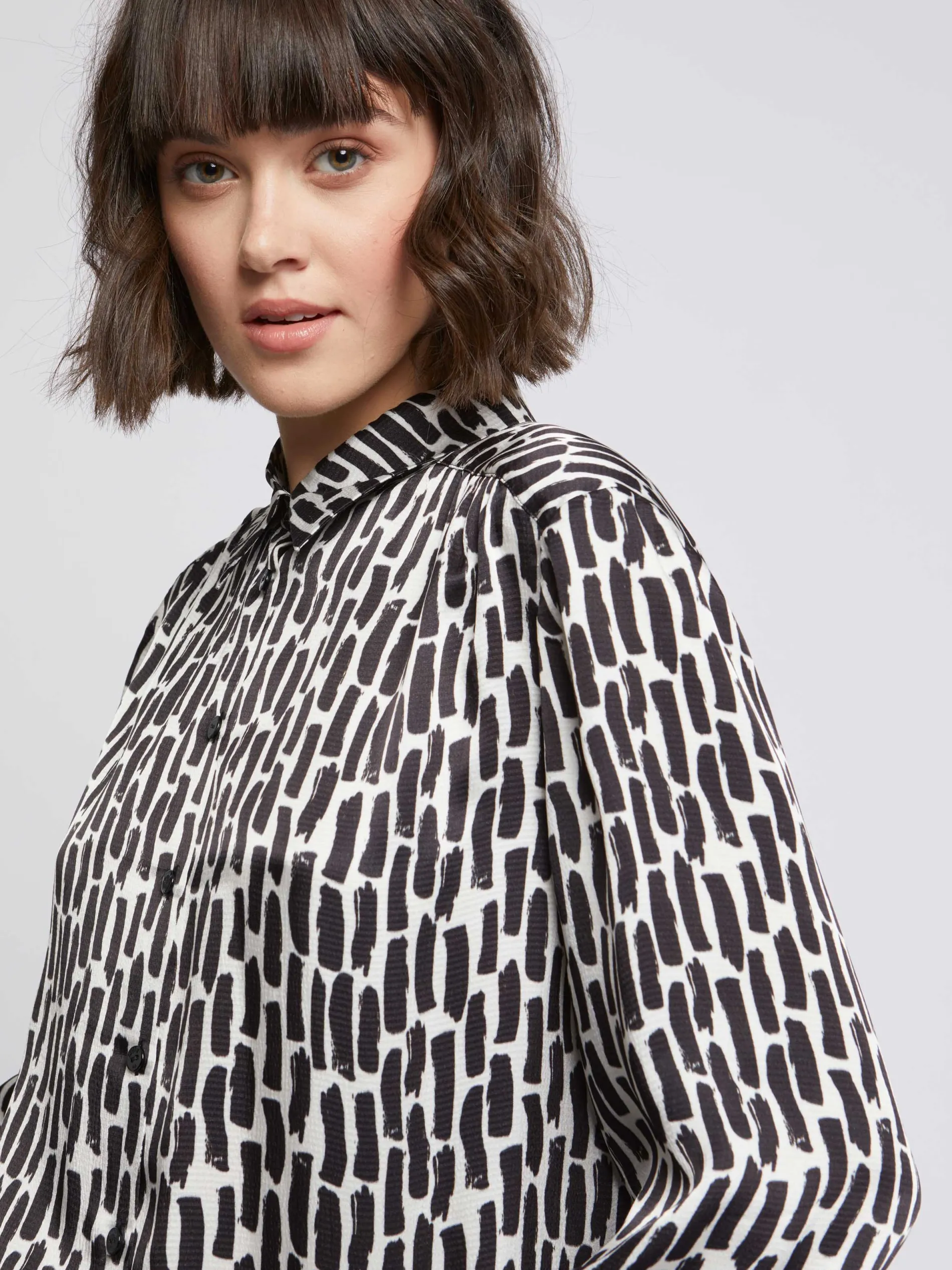 Paule Ka Chemisier Imprime Coups De Pinceau En Viscose<Femme Tops